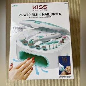 KISS Power file and nail dryer all in one nail care kit